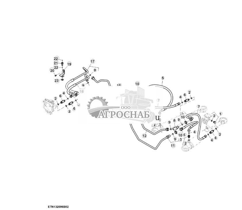 Система рулевого управления, AutoTrac™, без резервного насоса (22) ( - 800140) - ST835812 527.jpg